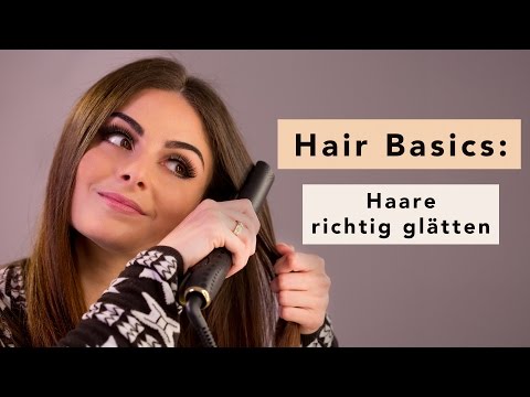 Haare glätten mit Glätteisen: Hair Tutorial